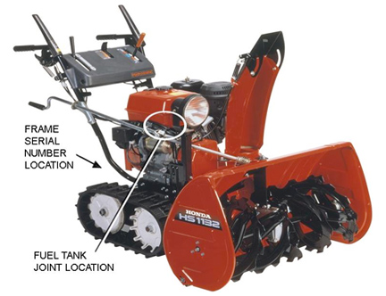  have announced a voluntary recall of three models of Honda snowblowers.