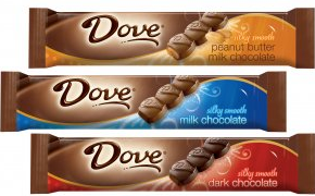 dove chocolate bar singles