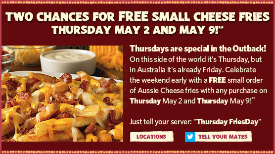 Free Cheese Fries