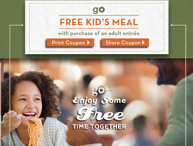Olive Garden Coupon Kids Eat Free Through 6 13 Living Rich