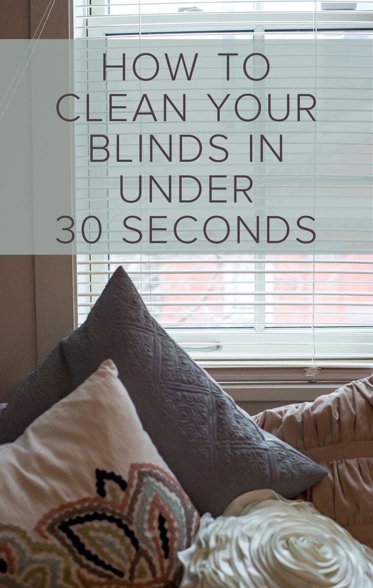 how to clean blinds easily