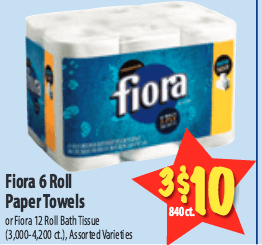 Great Fiora Deals at Pathmark: Bath Tissue Just $0.19 Per Roll &amp; More ...