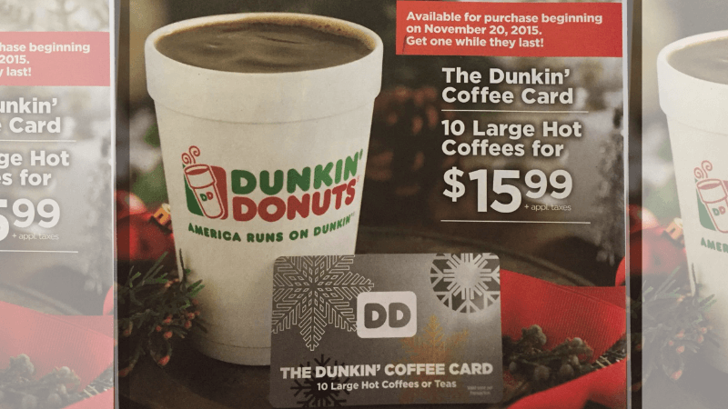 Dunkin Donuts Holiday Card