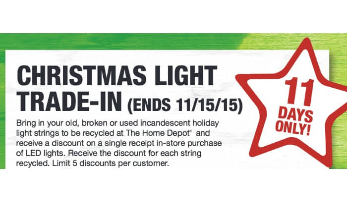 Home Depot: Holiday Light Trade-In {Through 11/15}Living Rich With ...