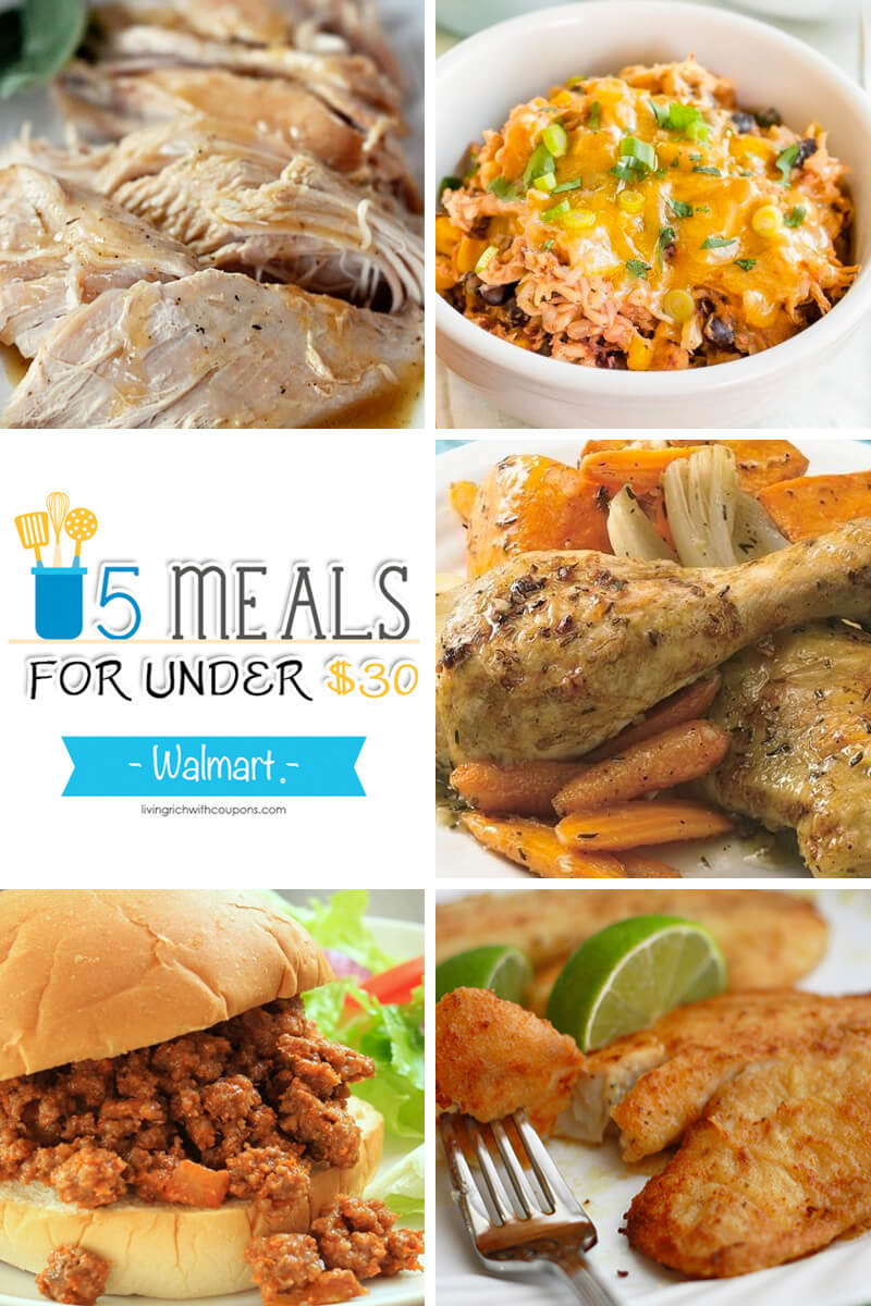 5 Meals for Under $30 at Walmart