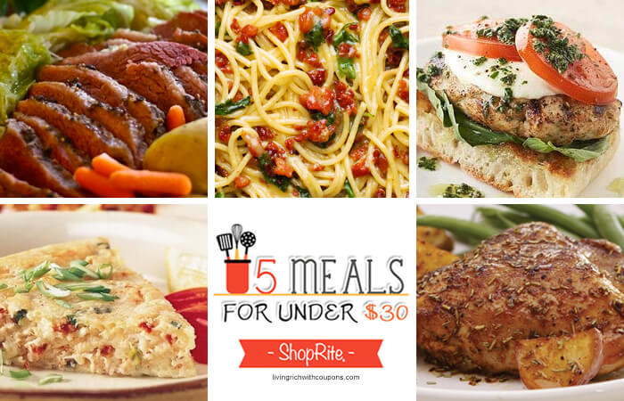 5 Meals for Under $30 at ShopRite