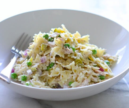 Tuna Pasta Salad with Dill and Peas