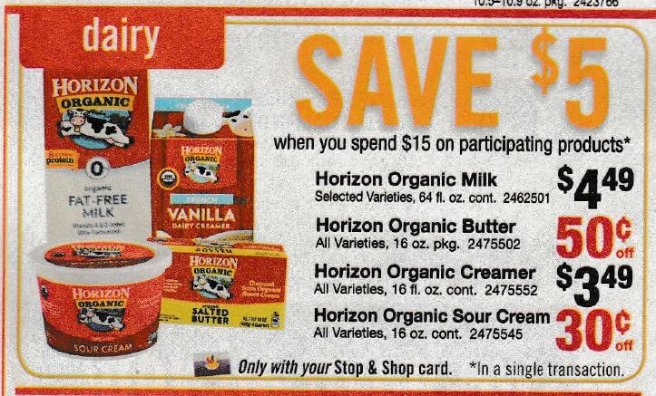 Horizon Organic Coffee Creamers, $2.49 at Stop &amp; Shop, Giant, Martin ...