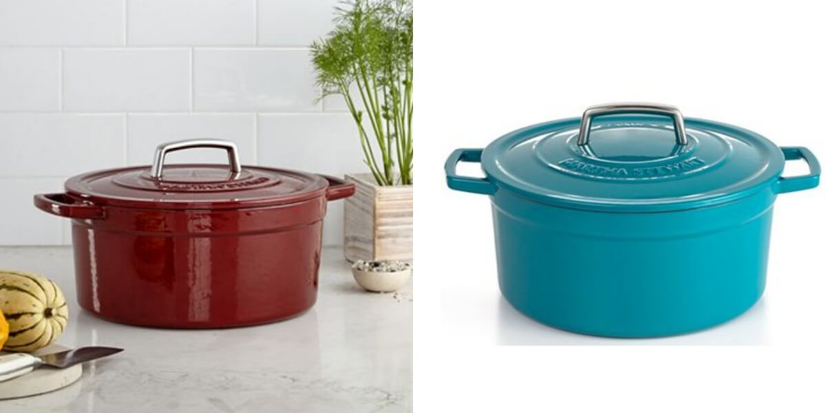 Martha Stewart Collection Collector's Enameled Cast Iron 6-Qt