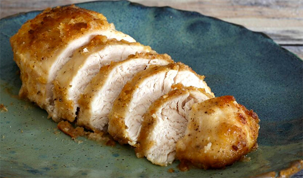 Simple Oven Fried Chicken Breasts
