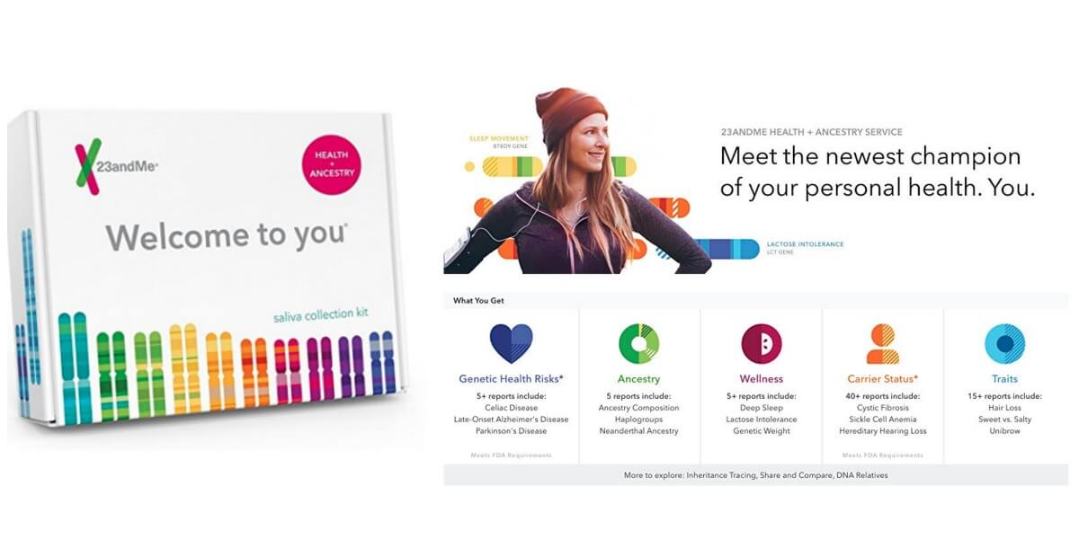 23andMe DNA Test Ancestry Personal Genetic Service $69 (Reg. $99.99)