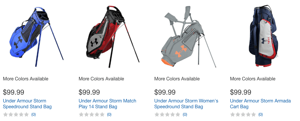 under armour golf bags 2018
