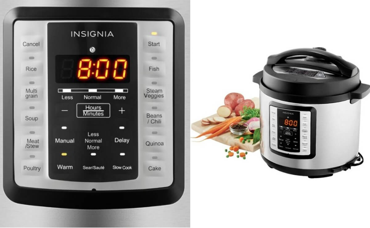 Insignia™ 6qt Multi-Function Pressure Cooker Stainless  - Best Buy