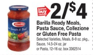 Barilla Pasta Sauce Coupons January 2019