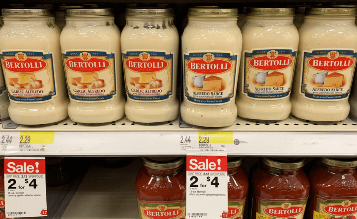 Bertolli Pasta Sauce Just $1.25 at Target | Living Rich With Coupons®