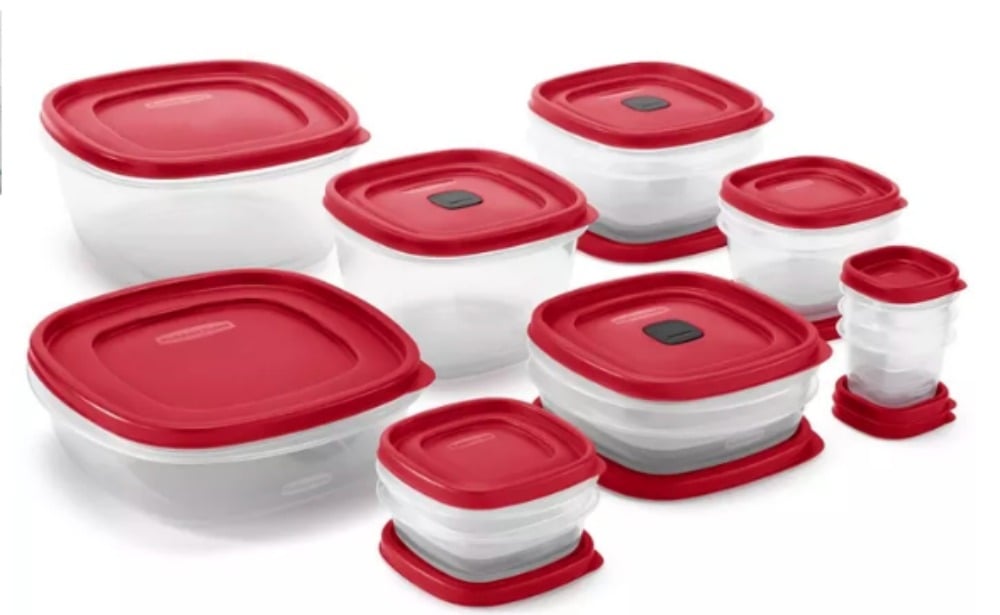 Rubbermaid 28pc Plastic Food Storage Container Set $7.59 (Reg. $29.99 ...
