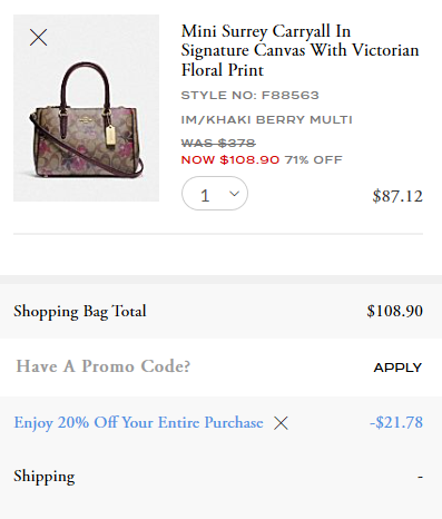 Hot Sale at Coach Outlet – Up to 70% off + Extra 20% off + FREE Shipping on  ALL orders! | Living Rich With Coupons®