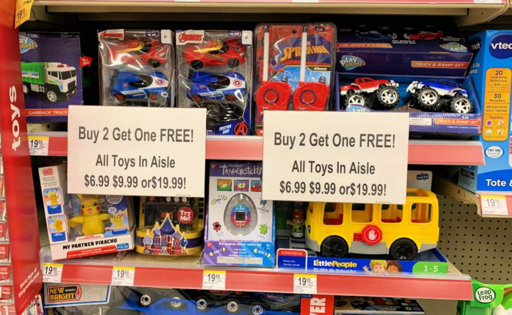 walgreens buy 2 get 2 free toys