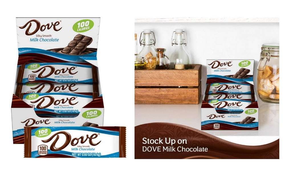 Stock Up Price! Dove 100 Calories Milk Chocolate Candy Bar 0.65-Ounce ...