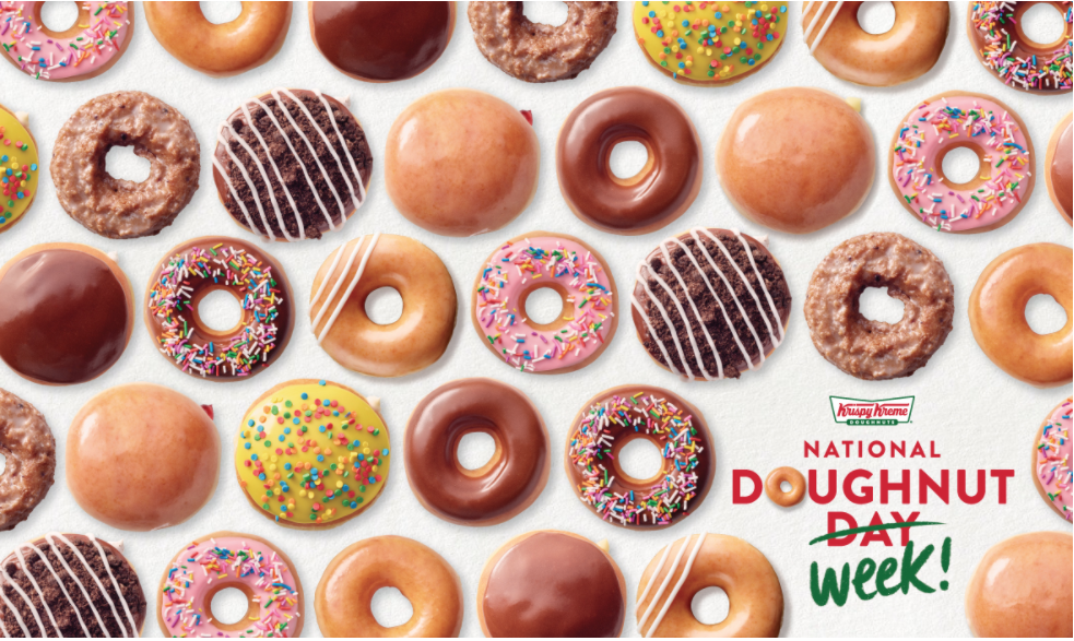 Free Krispy Kreme Doughnut Everyday During National Doughnut Week 6 1 6 5 Living Rich With Coupons