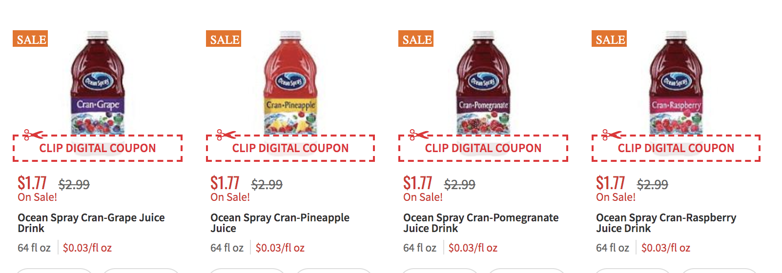 Ocean Spray Cranberry Juice Just 0.99 at ShopRite! Living Rich With