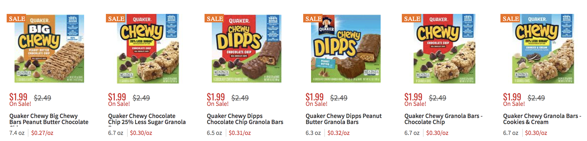 quaker-chewy-granola-bars-just-0-99-at-shoprite-rebate-living