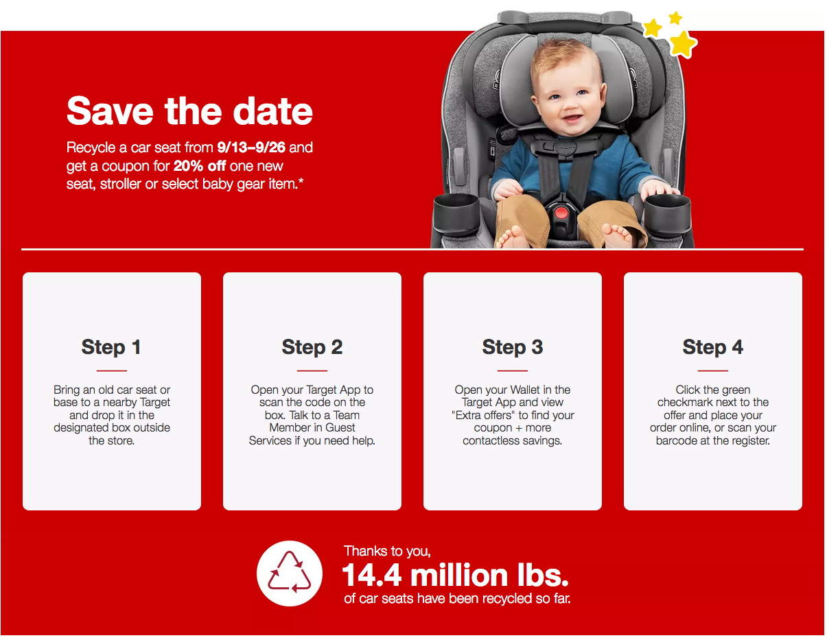 target baby car seat exchange