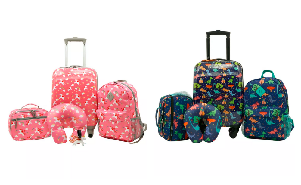 حزين ضبط مكان الولادة  Traveler's Club Kid's 5PC Luggage Set only $59.99 + Free Shipping (Reg.  $160) at Macy's | Living Rich With Coupons®
