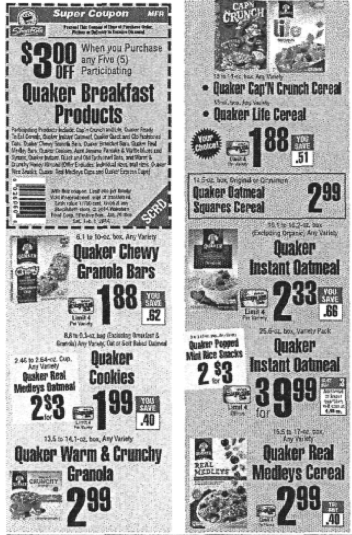 Quaker ShopRite Deal