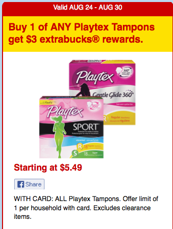 New $3/1 Playtex Tampon Coupon + Deals at Target, CVS &amp; More! | Living ...
