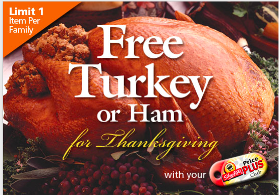 ShopRite Free Turkey