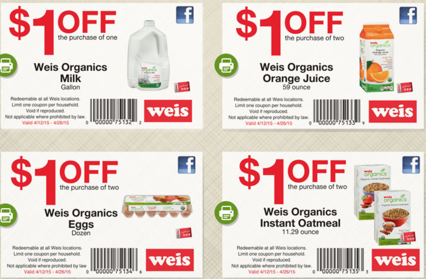 Organic Food Coupons Free Printable