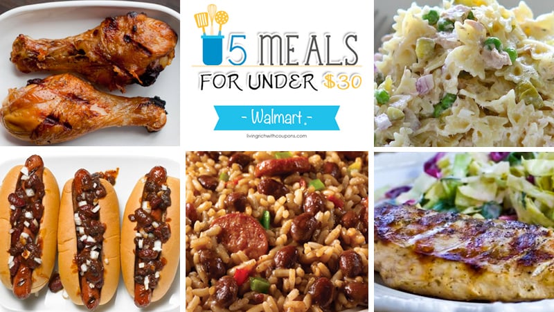5 Meals for Under $30 at Walmart