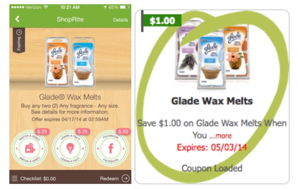 glade wax coupons