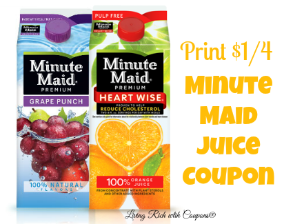 Minute Maid Coupon 1 00 Off 4 Minute Maid Juice Coupon Living