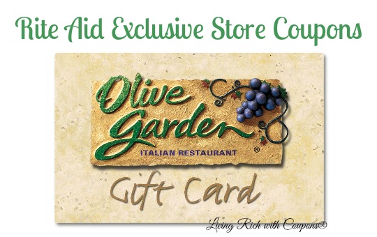Rite Aid Coupons Olive Garden Gift Card And More Living Rich