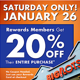 Big Lots Coupon – 20% Off Purchase | Living Rich With Coupons®