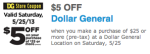 New Dollar General Coupon for $5 off $25! {Valid Today Only!} | Living ...