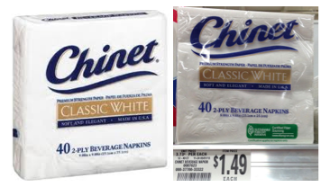 Chinet Beverage Napkins only $0.49 at Publix | Living Rich With Coupons®