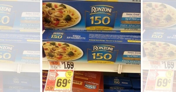 Ronzoni 150 Pasta Only $0.19 at Stop &amp; Shop! | Living Rich With Coupons®