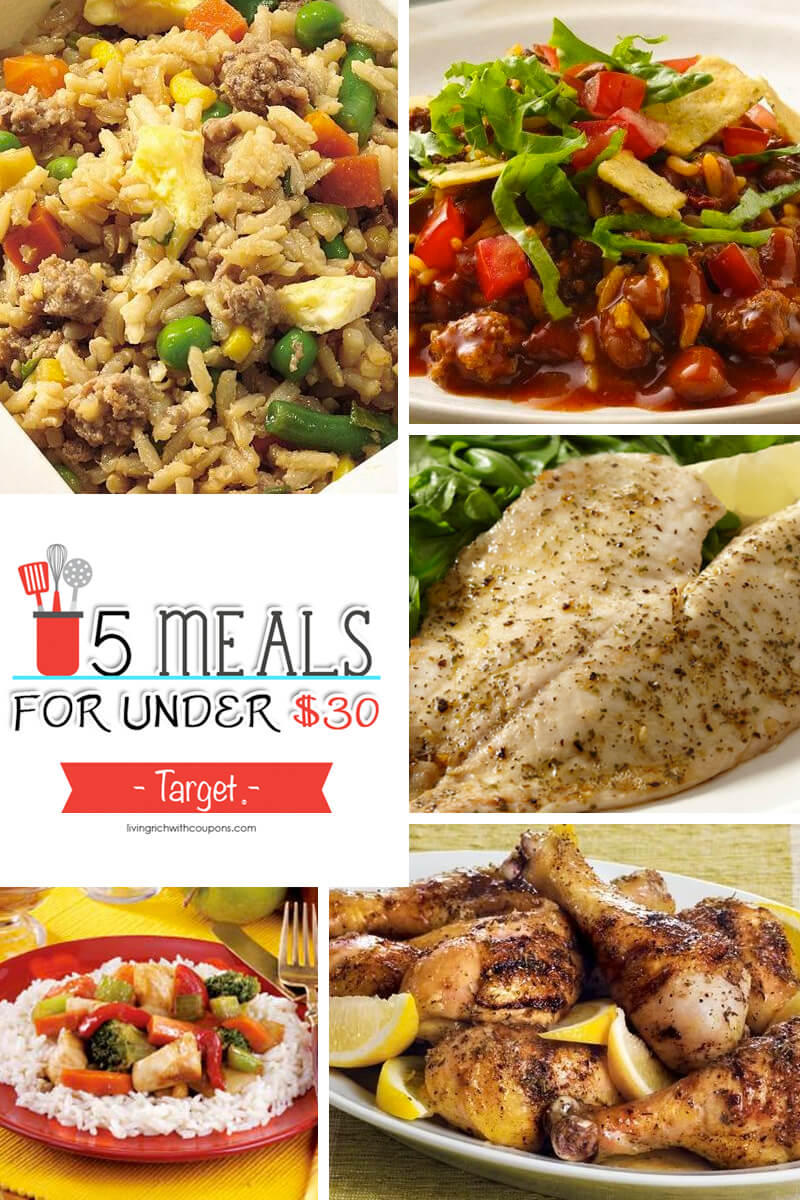 5 Meals for Under $30 at Target – Week ending 2/13/16 | Living Rich ...