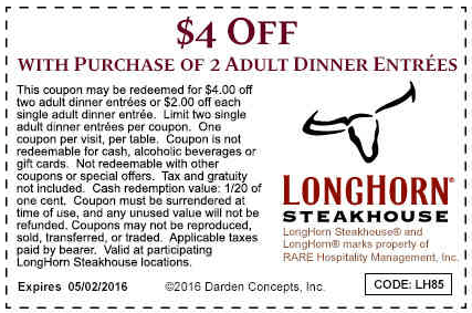 longhorn steak coupons