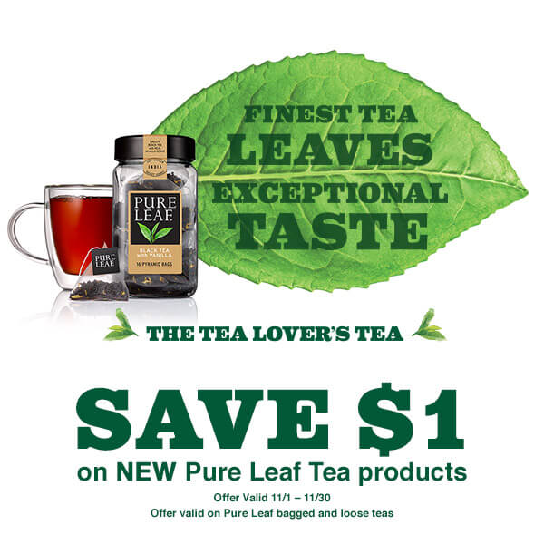 New Digital Coupon! Save 1 on Pure Leaf Loose Leaf Tea at Safeway