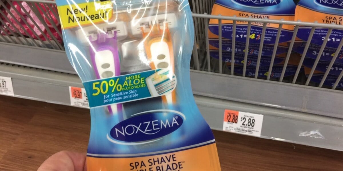 Noxzema Spa Shave Razors 4ct Only $0.88 at Walmart! | Living Rich With ...