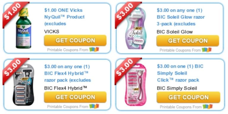 Today’s Top New Coupons – Savings from BIC Razors, Jolly Time, Purina ...