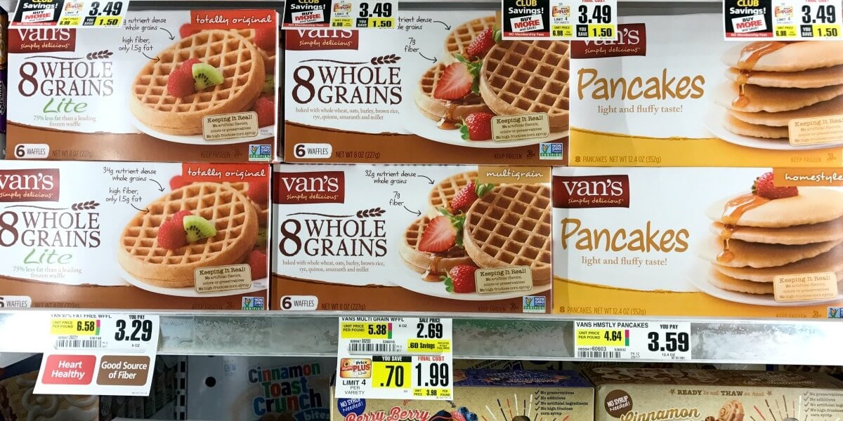 Van’s Gluten Free Waffles, French Toast Sticks & Crackers Just 0.49 at