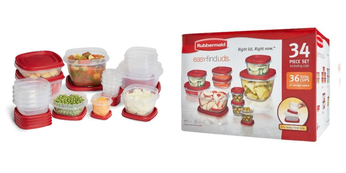 Target 34Piece Rubbermaid Food Storage Container Set 6.65 (Reg. 24.