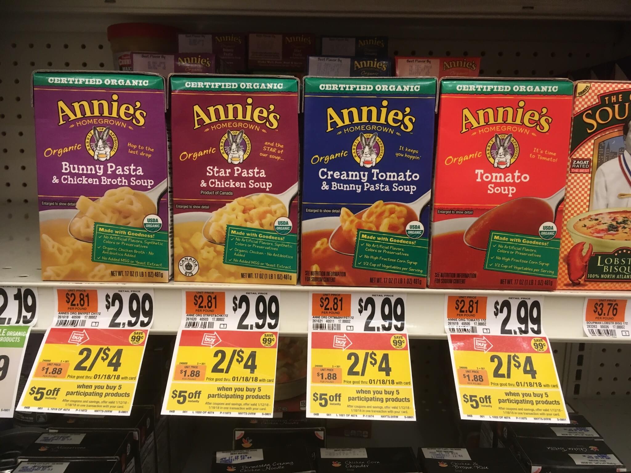 General Mills Instant Savings FREE Progresso & Annies Organic Soups