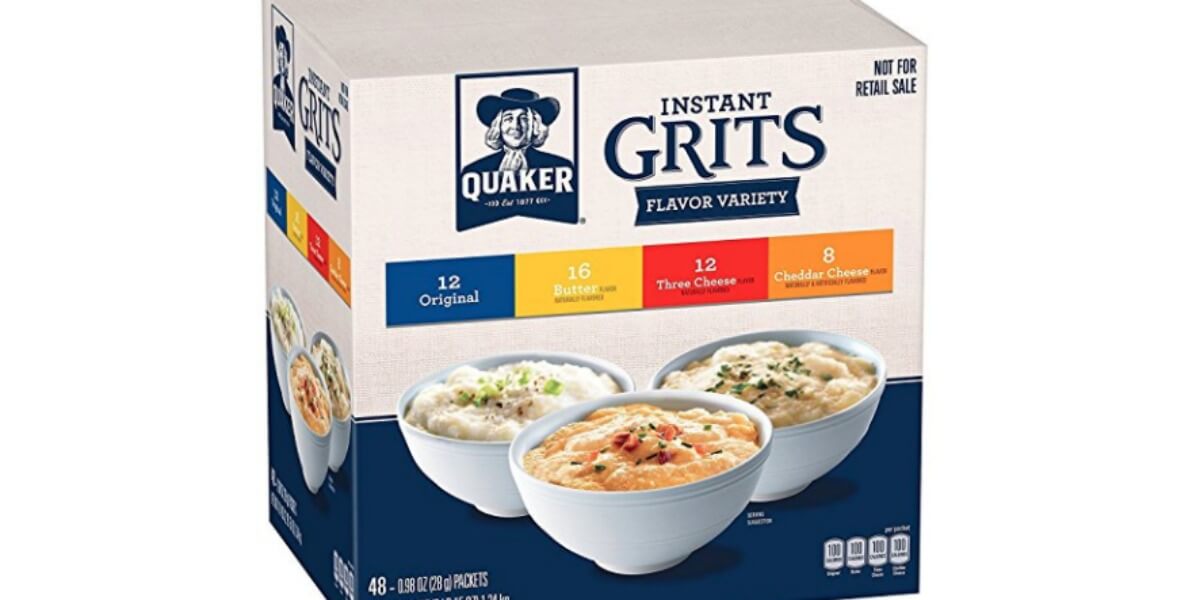 Quaker Instant Grits Variety Pack, 0.98 oz, 48 Count 5.54 (.12/Pack