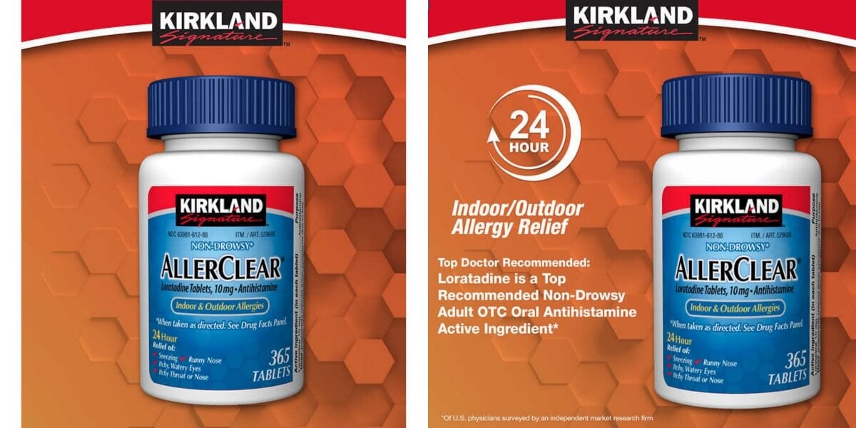 Costco Kirkland Signature AllerClear, 365 Tablets just 7.99 to Claritin} Living
